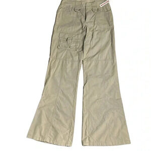 MISS DAZZLE flare bottom cargo pants,Y2K,Metal accents,rodeo,retro,cotton